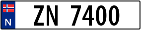 Trailer License Plate